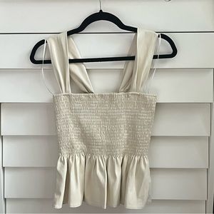 90s Girl Pleather Scrunchie Top